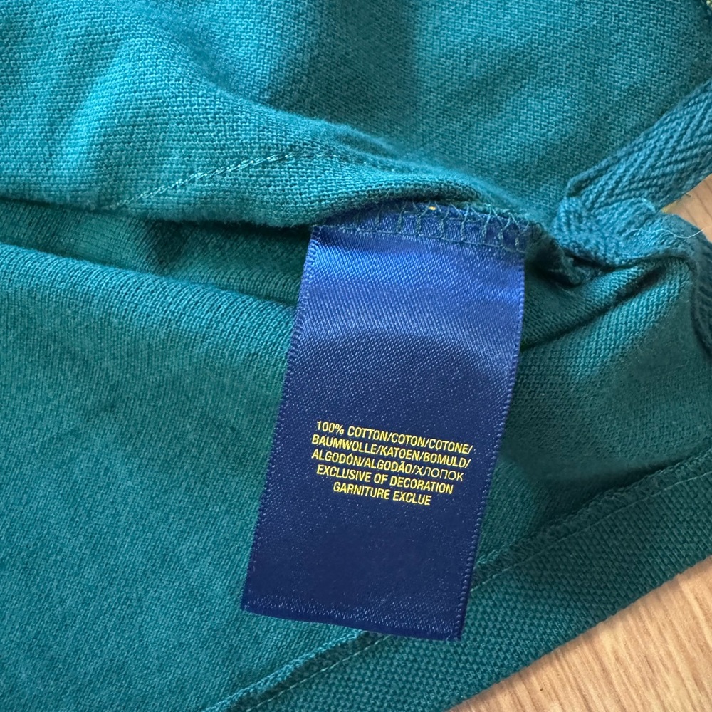 Vintage Ralph Lauren Banner Stripe Big Pony Polo Shirt Size XL - Picture 8 of 10